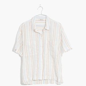 Madewell Beachside Shirt in Seersucker Delmar Stripe